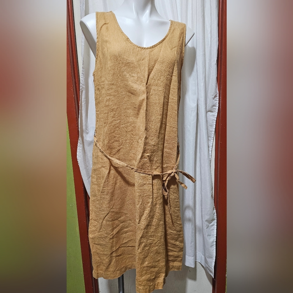 Garnet Hill Linen Dress Size 10